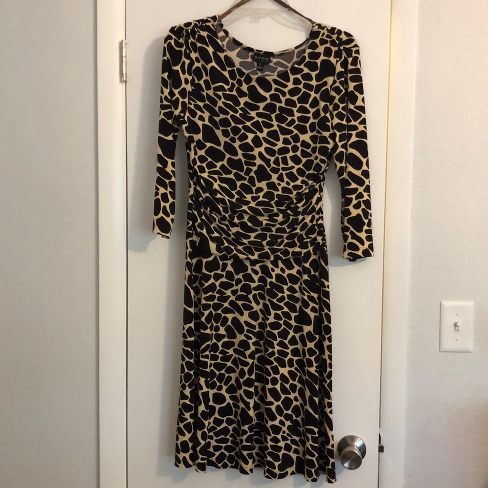 Giraffe print dress